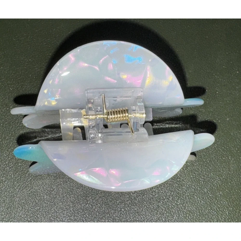 Ghost Iridescent‎ Hair Clips Hair Claw White 1 Pc New